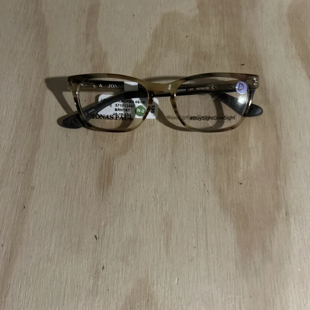 Jonas Paul Ryan Ruth LSM Brntrt Eyeglass Frames 48 16 130 Frames Only